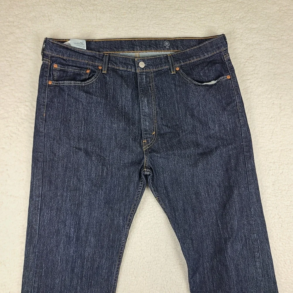 Levi's 505 Jeans Mens‎ 40x32 Straight Leg Cool Blue Dark Wash
